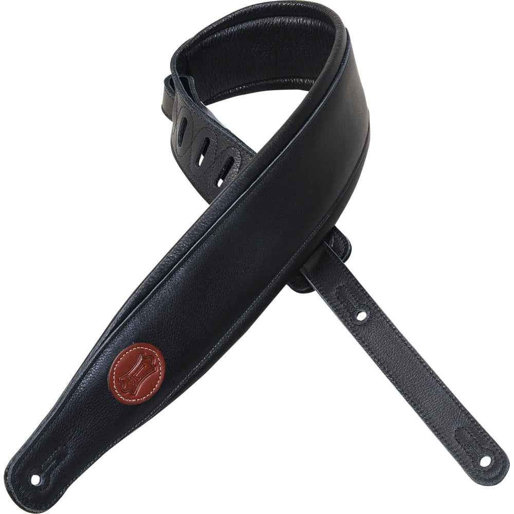 Levy's Leathers 3 Wide Leather Guitar Strap with Foam Padding and