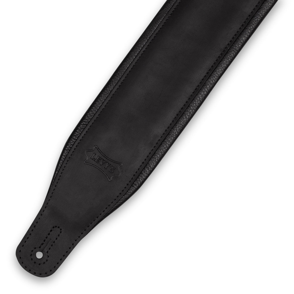 Texas Tour Gear  Levy's Leathers 2.5 Veg-Tan Leather Guitar Strap Celtic  Knot Emboss Design; Black (MV26CK-BLK)