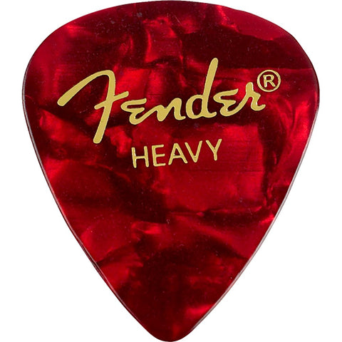 Fender Premium Picks - Heavy, 351 Shape, Red Moto