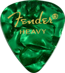 Fender Premium Picks - Heavy, 351 Shape, Green Moto