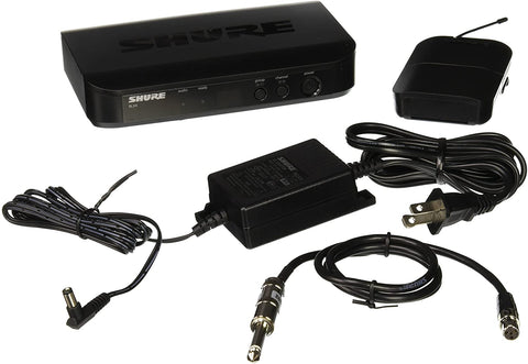 Shure BLX14 Wireless System with Bodypack and WA302 Instrument Cable for Guitar/Bass - Texas Tour Gear