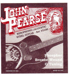 John Pearse JP3100 Resophonic Acoustic Steel Guitar Bronze Wound G Tuning
