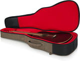 Gator Cases Transit Series Acoustic Guitar Gig Bag; Tan