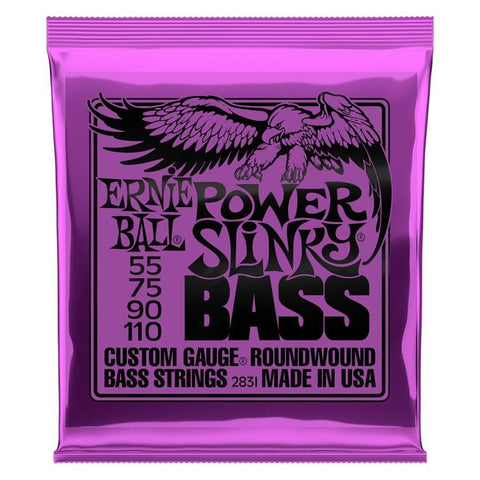 Ernie Ball 2831 Power Slinky Bass - Nickel Wound Bass Guitar Strings 55-110