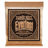 Ernie Ball 2546 Everlast Medium Light - Coated Phosphor Bronze Acoustic Strings 12-54