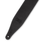 Levy's 2.5″ Pull-Up Butter Leather Guitar Strap – BLK – M17BAS-BLK