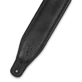 Levy's 3.25″ Black Garment Leather Guitar Strap – M26GP-BLK-BLK