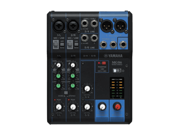 Yamaha MG06 6-Input Mixer